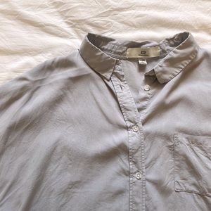 Grey Crop Button Up - Thread & Supply - X-Large - Fits like a S or M